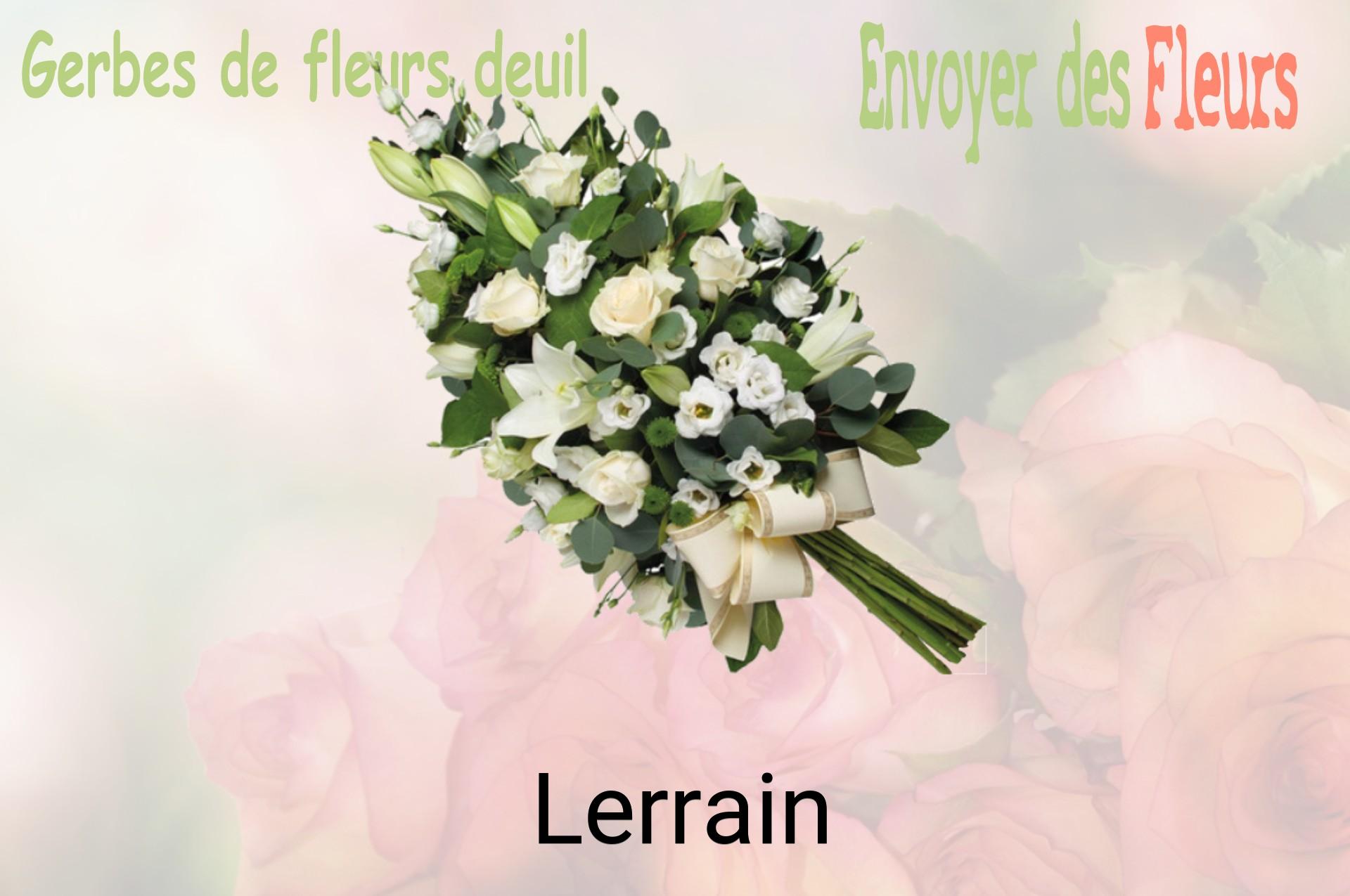 Gerbe de fleurs de deuil livrée à Lerrain